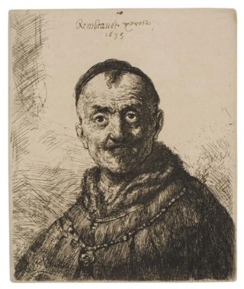 Grabado Rembrandt - The First Oriental Head
