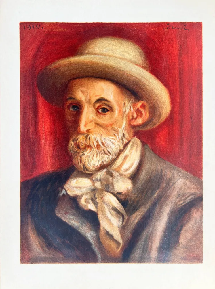 Litografía Renoir - Autoportrait