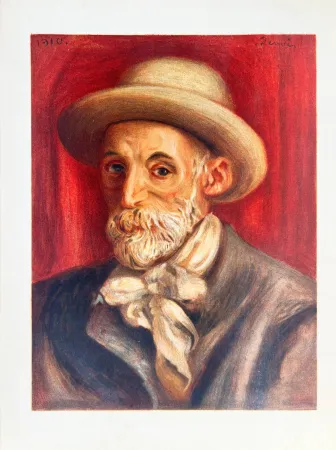 Litografía Renoir - Autoportrait