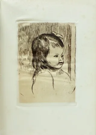 Litografía Renoir - Buste d'enfant, tourné à droite (Claude Renoir)