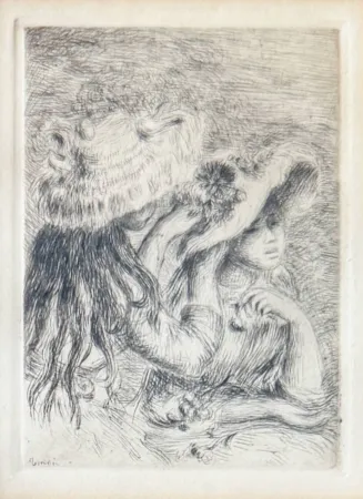 Litografía Renoir - Le Chapeau Épinglé