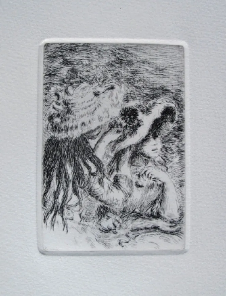 Grabado Renoir - Le chapeau épinglé