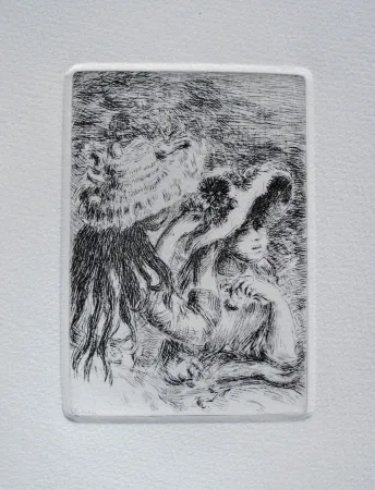 Grabado Renoir - Le chapeau épinglé