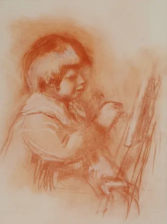 Litografía Renoir - Le jeune artiste