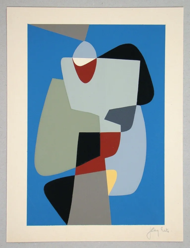 Serigrafía Rets - Composition pour Art Abstrait 