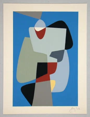 Serigrafía Rets - Composition pour Art Abstrait 