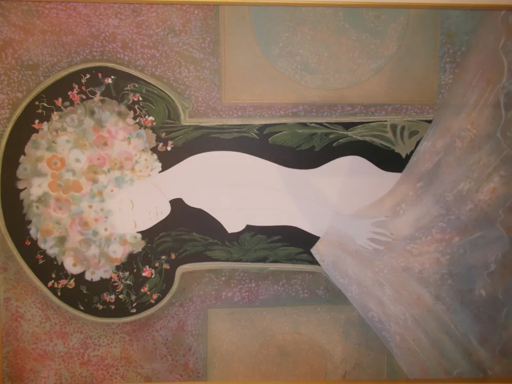 Litografía Ribes - La femme nue I