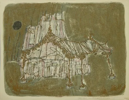 Litografía Richards - Untitled abstract fantasy