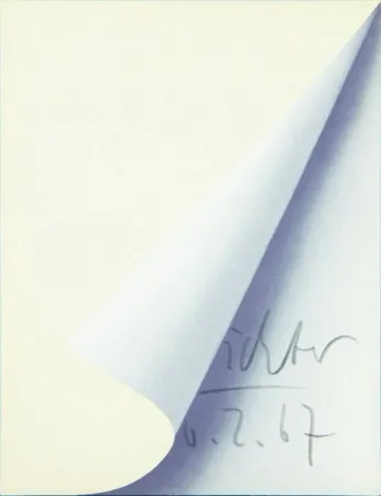 Litografía Richter - Blattecke (Cantz 11)