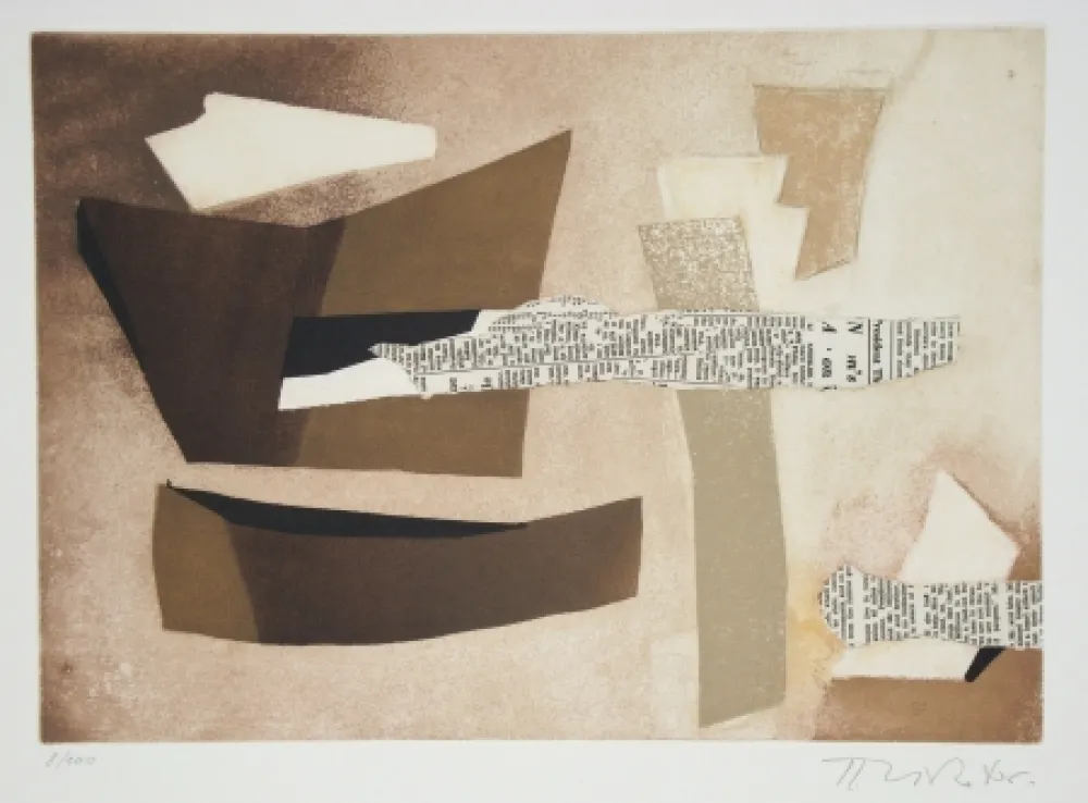 Aguafuerte Y Aguatinta Richter - Sur une jambe