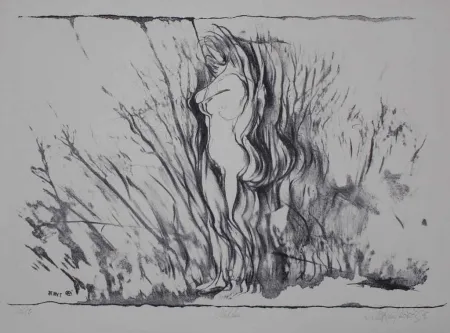 Litografía Rickert - Mädchen