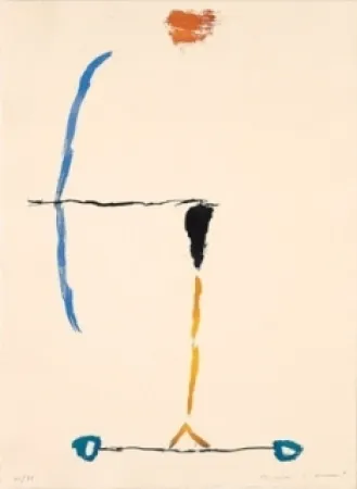 Grabado Riera I Aragó - Avió arc blau 