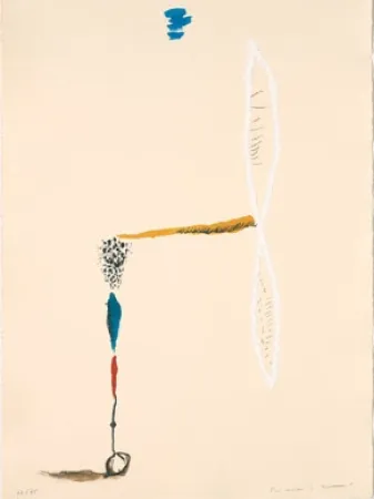 Litografía Riera I Aragó - Avió hèlix blanc 