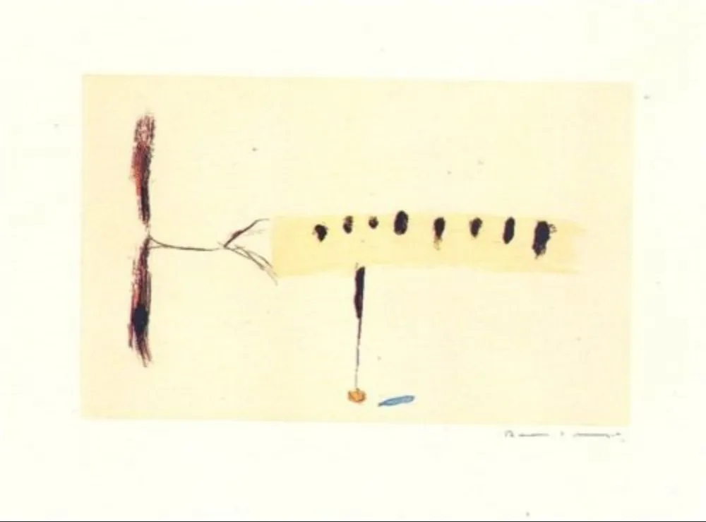 Grabado Riera I Aragó - Avió mig-4