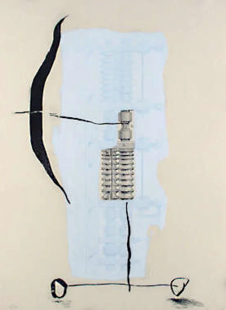 Aguatinta Riera I Aragó - Blatt 19 aus Portofolio 19 máquines