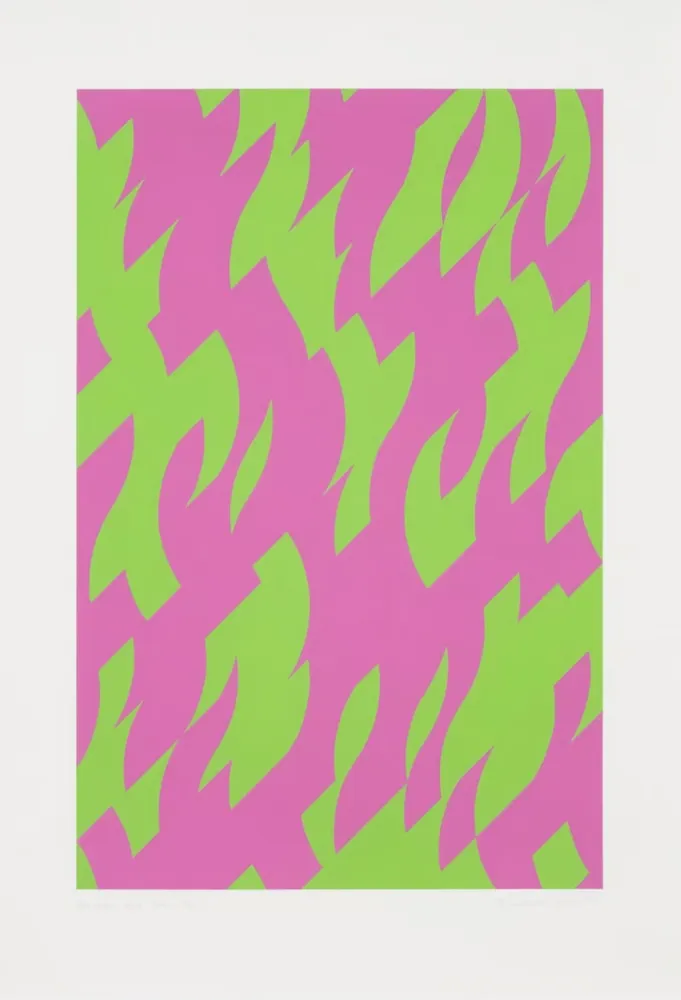 Serigrafía Riley - Magenta and Green