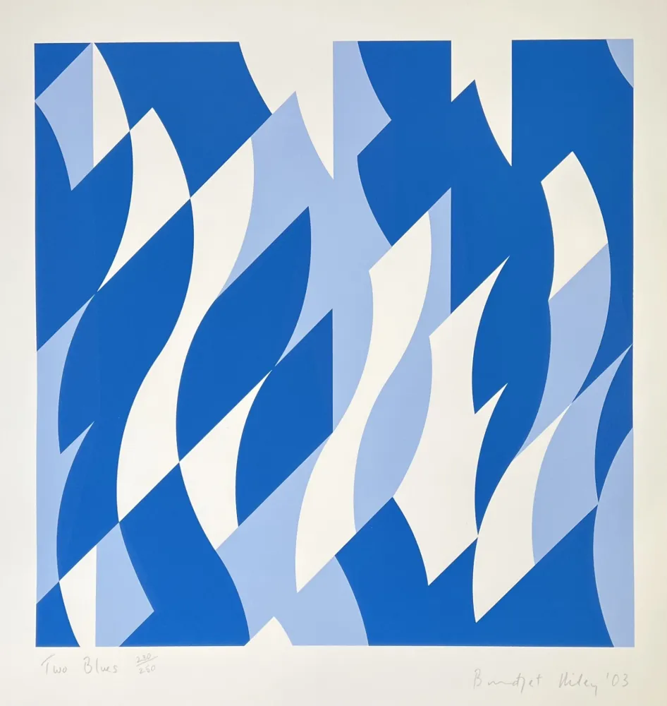 Serigrafía Riley - Two Blues