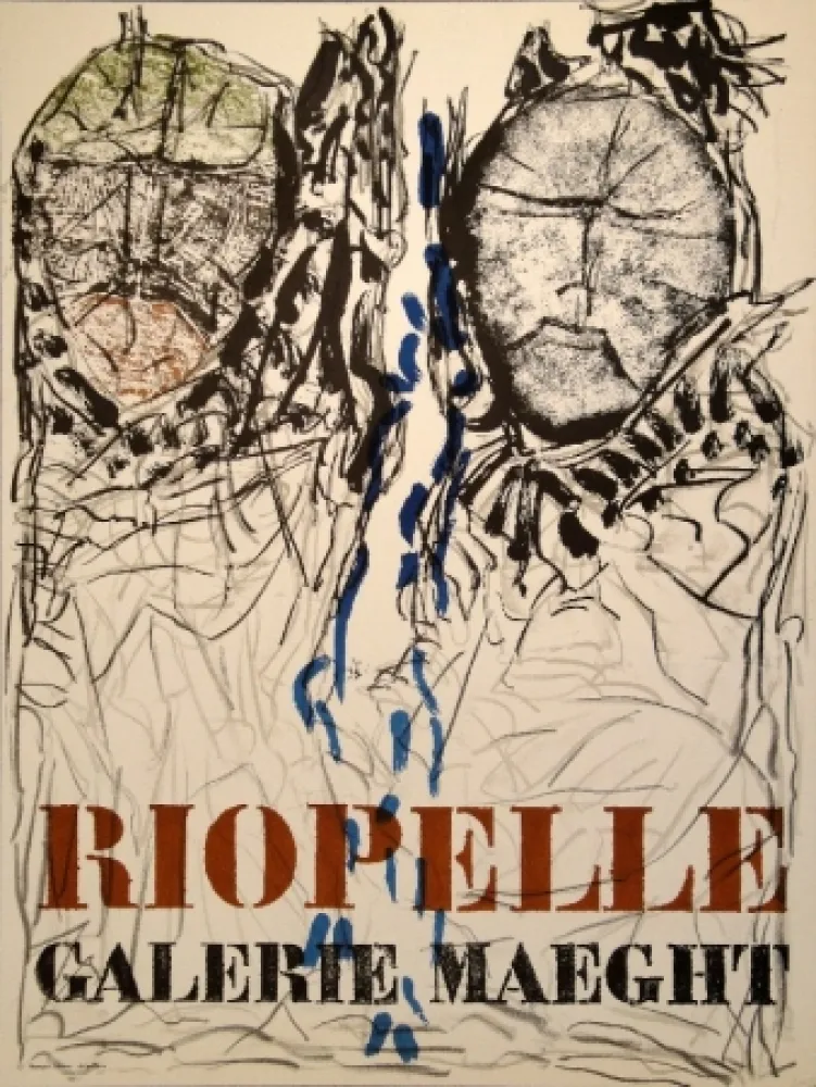 Cartel Riopelle - Affiche Galerie Maeght