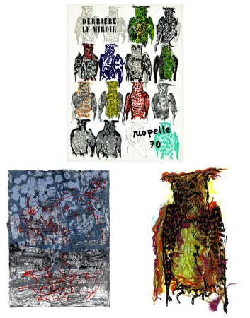 Libro Ilustrado Riopelle - DERRIÈRE LE MIROIR N°185. RIOPELLE 70. 5 LITHOGRAPHIES ORIGINALES (1970).