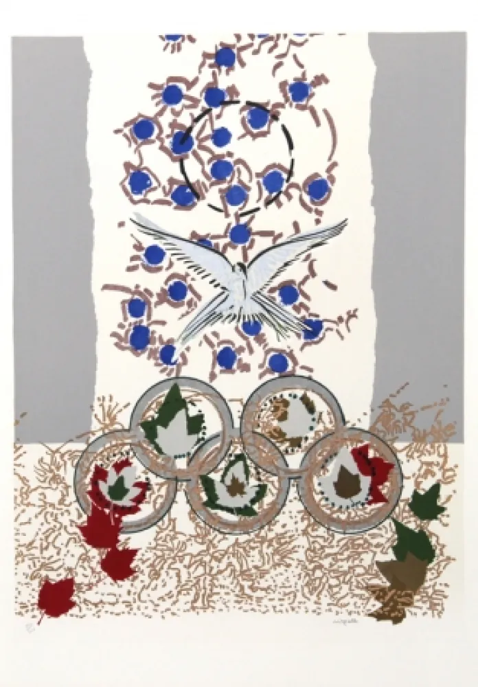 Serigrafía Riopelle - Dove of Peace
