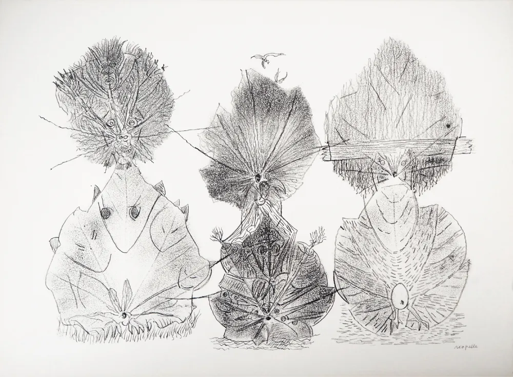 Litografía Riopelle - TOTEMS DE LA NATURE (de la suite 