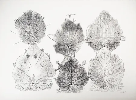 Litografía Riopelle - TOTEMS DE LA NATURE (de la suite 