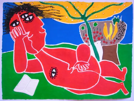 Grabado Ripolles - La Sieste