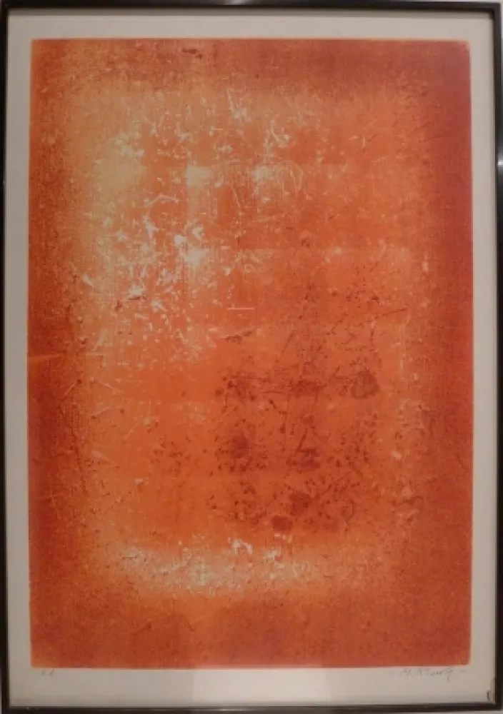 Grabado Rivera - Explosión en Rojo