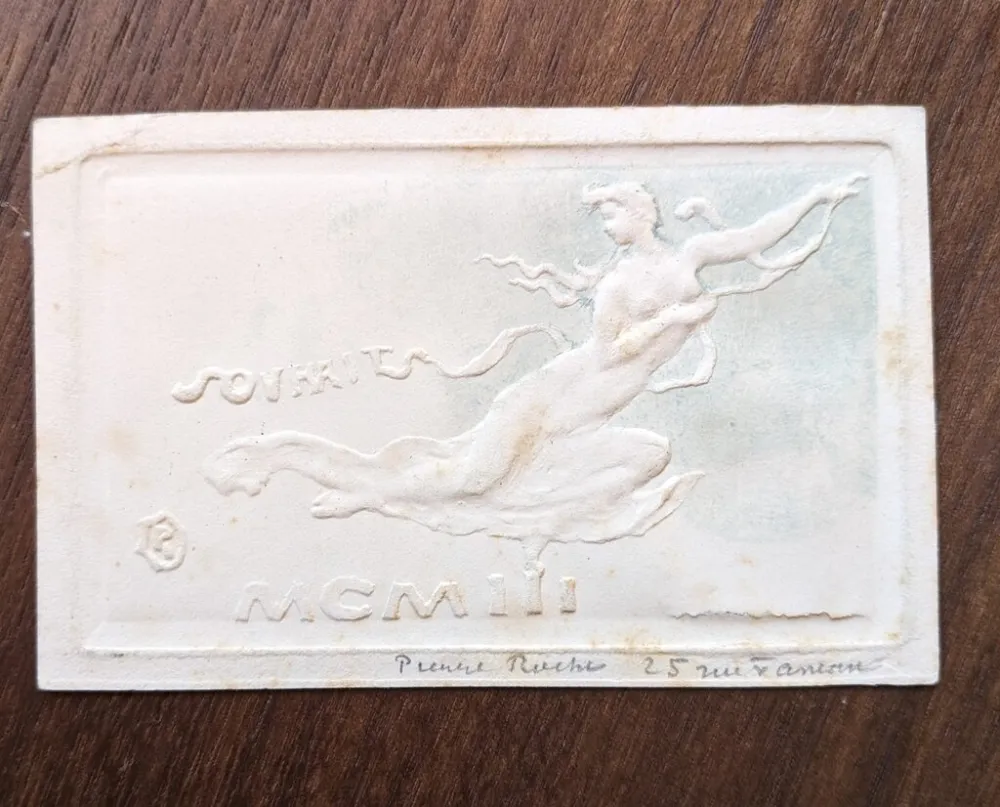 Sin Técnico Roche - Souhaits (greeting card for new year, 1903)