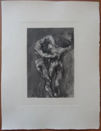 Aguafuerte Rodin - The Fight