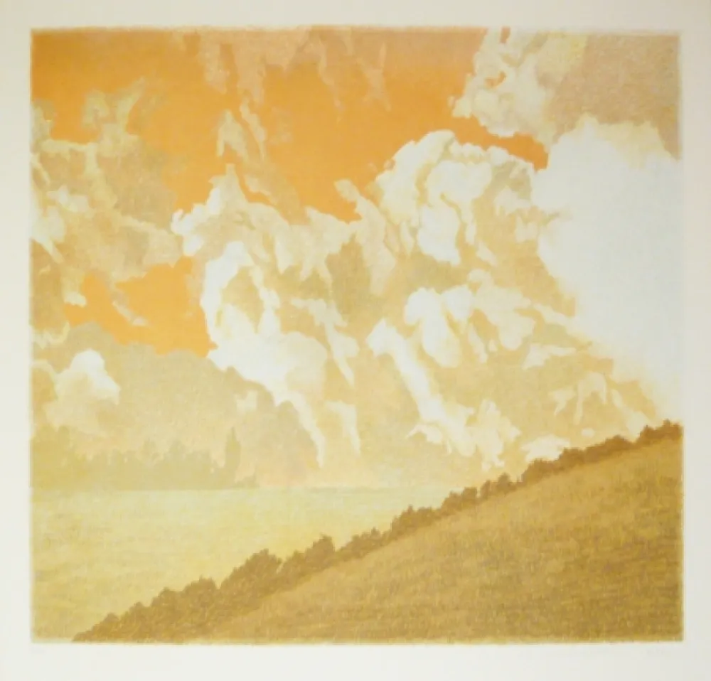 Litografía Rodrigo - Mas arriba vuelan las aguilas