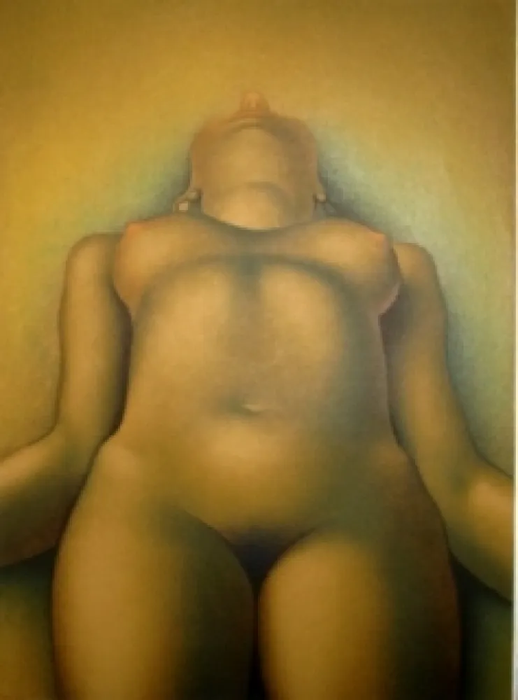 Litografía Rohner - Nu allongé