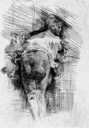 Aguafuerte Rops - Appel aux masses