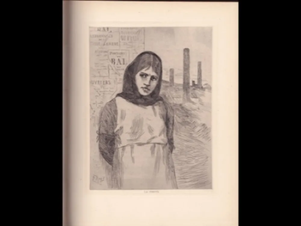 Grabado Rops - La grève / The Strike