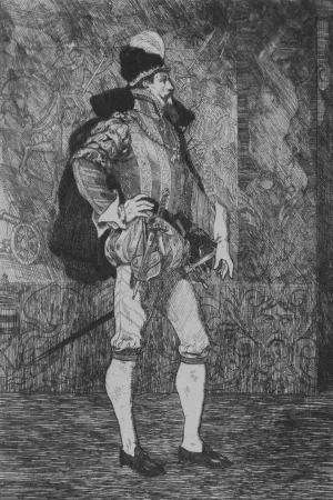 Aguafuerte Rops - Le Sire de Lumey