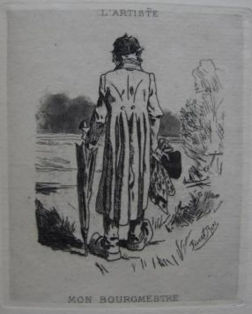 Aguafuerte Y Aguatinta Rops - Mon bourgmestre