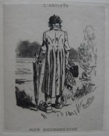 Aguafuerte Y Aguatinta Rops - Mon bourgmestre