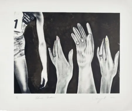 Litografía Rosenquist - Flower Garden