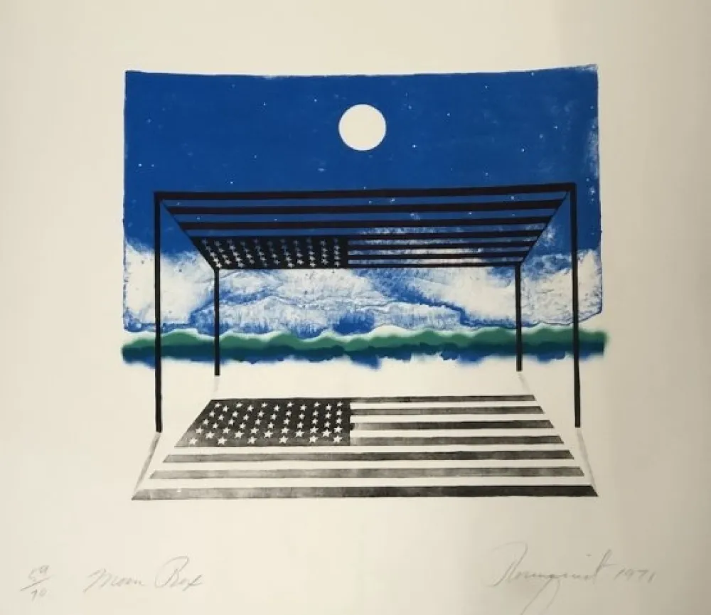 Litografía Rosenquist - Moon box