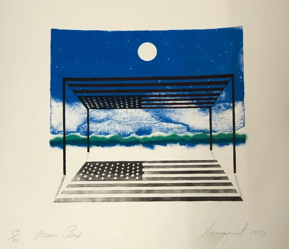 Litografía Rosenquist - Moon box