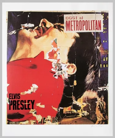 Serigrafía Rotella - Assalto nella notte