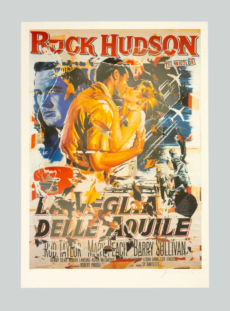 Serigrafía Rotella - La veglia delle aquile