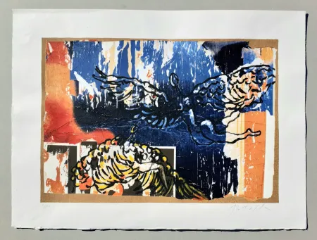 Serigrafía Rotella - L'angelo cattivo