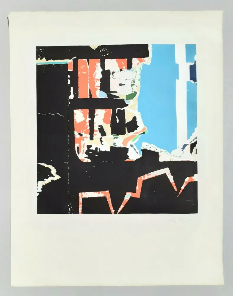 Litografía Rotella - Manifesto