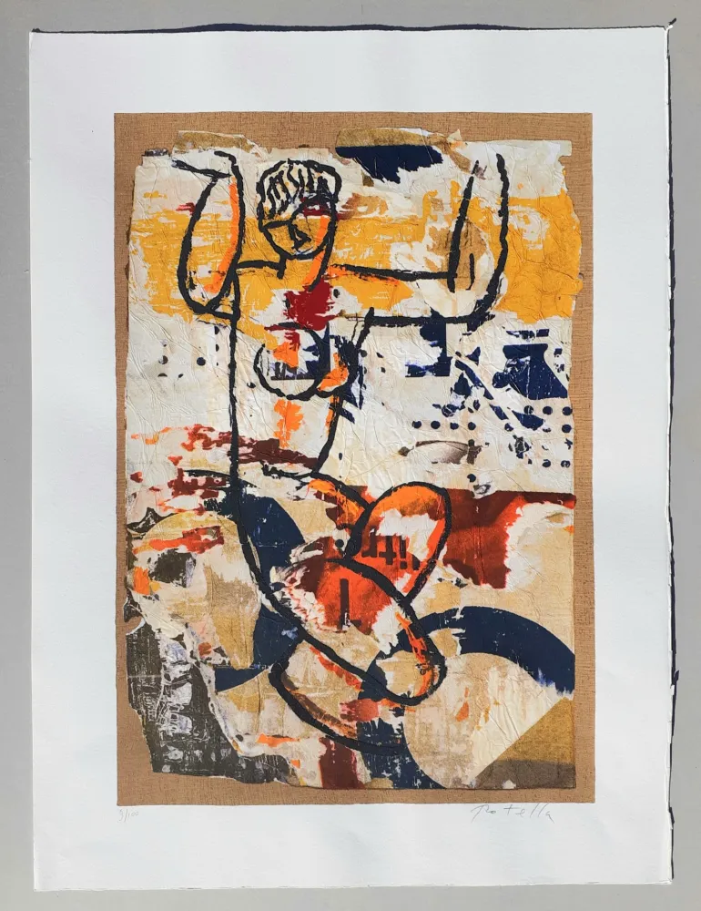 Serigrafía Rotella - Modigliani