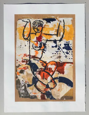 Serigrafía Rotella - Modigliani