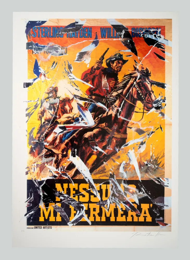 Serigrafía Rotella - Nessuno mi fermerà