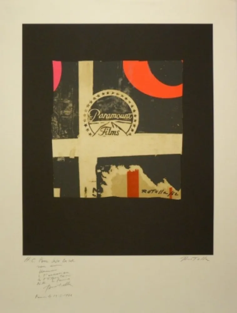 Litografía Rotella - Paramount Films