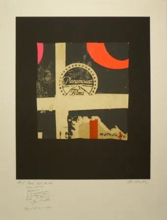 Litografía Rotella - Paramount Films