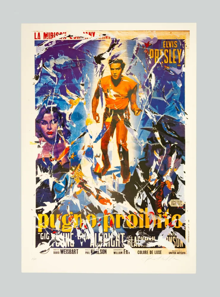 Serigrafía Rotella - Pugno proibito